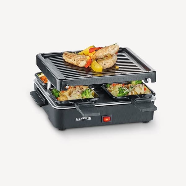 Severin RG 2370 raclettegrill 4 personer 600 W Sort