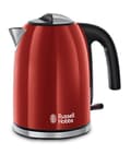Miniatyrbild 1 av 4: Russell Hobbs 20412-70 vattenkokare Svart, Röd, Rostfritt stål