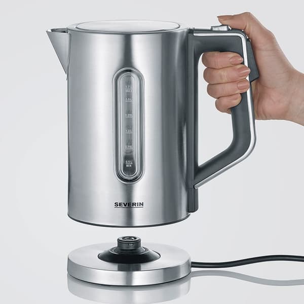 Severin 3418000 elkedel 1,7 L 3000 W Sort, Rustfrit stål