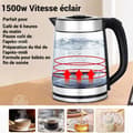 Miniatyrbild 3 av 4: INN Kettle 2,2 l knapkokare elektrisk glaskokare stor kapacitet med automatisk avstängning