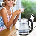 Miniatyrbild 4 av 4: INN Kettle 2,2 l knapkokare elektrisk glaskokare stor kapacitet med automatisk avstängning