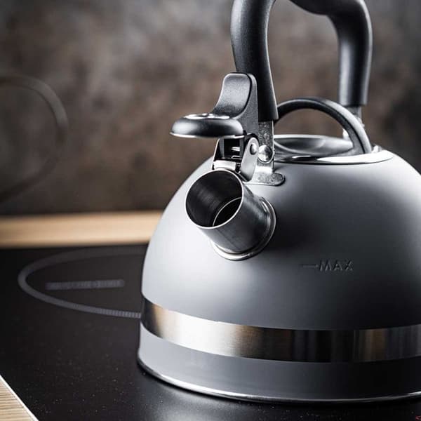 Kettle - KINGHOFF - KH-1851 - Rostfritt stål - 1,8L - Inbyggd visselpipa