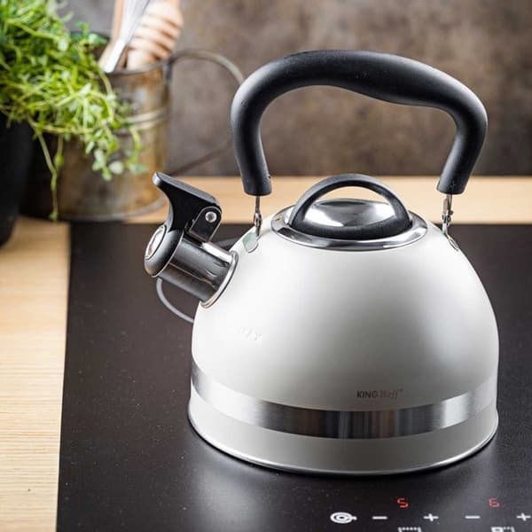 Vattenkokare - KINGHOFF - KH-1854 - Rostfritt stål - 1,8L - Inbyggd visselpipa