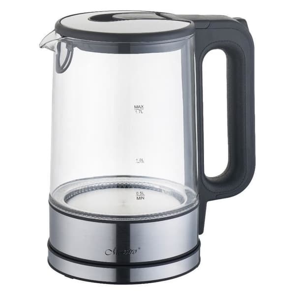 Sladdlös vattenkokare MAESTRO MR-053 1,7L glas och belyst rostfritt stål 2200W