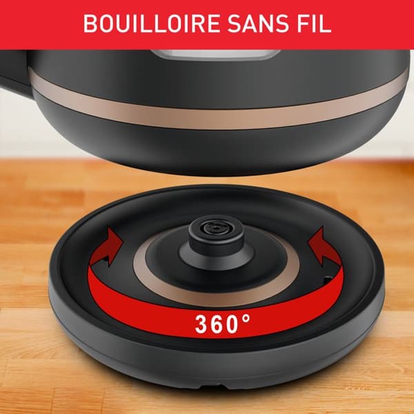 Bouilloire électrique INCLUDEO 1 L, Enkel och praktisk användning, Ergonomiskt handtag KI533811