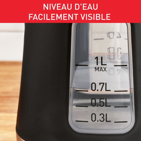 Bouilloire électrique INCLUDEO 1 L, Enkel och praktisk användning, Ergonomiskt handtag KI533811