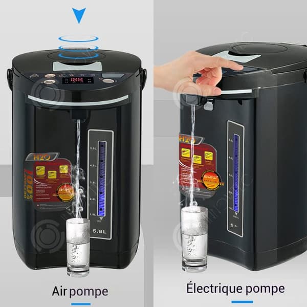 INN Elektrisk vattenkokare i rostfritt stål med justerbar temperatur 5,8l termoskanna vattenkokare i rostfritt stål vattenkokare med pump