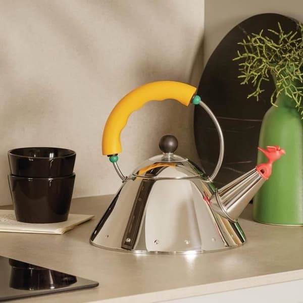 Alessi Kettle 90931 Y - Designkanna Gul 100 cl