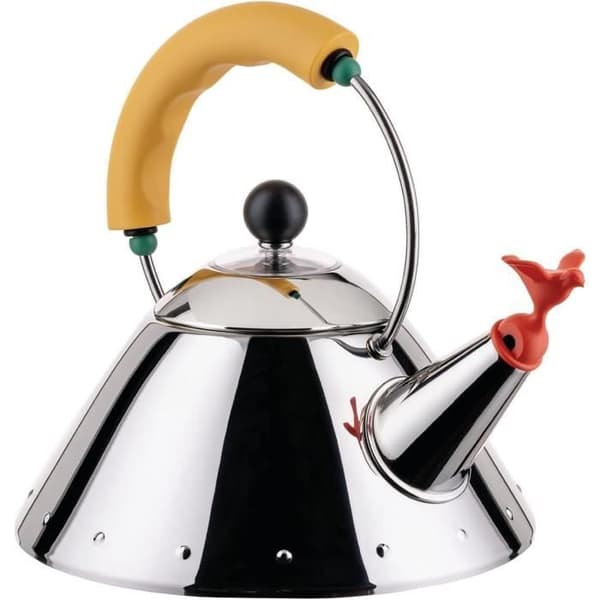 Alessi Kettle 90931 Y - Designkanna Gul 100 cl