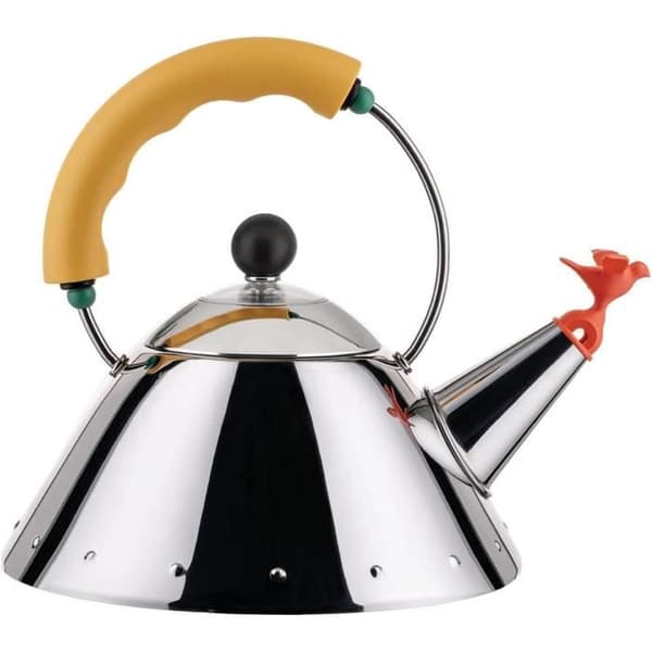 Alessi Kettle 90931 Y - Designkanna Gul 100 cl