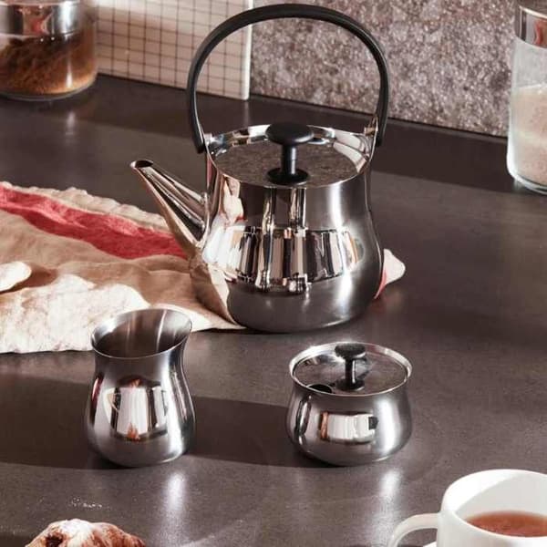 Vattenkokare-Tekanna - Rostfritt stål - 18-10 - Silver - D.19 cm - Induktionskompatibel