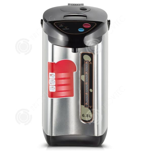 INN Vattenkokare elektrisk 6,8L 800W 220v i rostfritt stål termokanna med pump och handtag vattenkokare i rostfritt stål