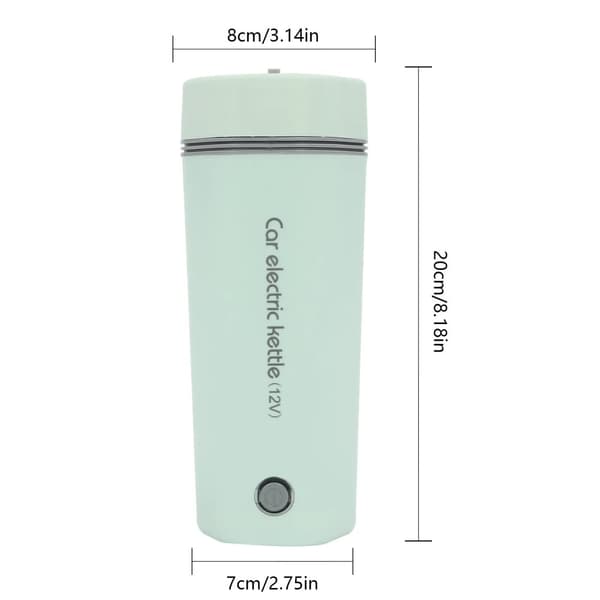 Elkedel, 80W effekt, 12V opvarmningssystem,350ml