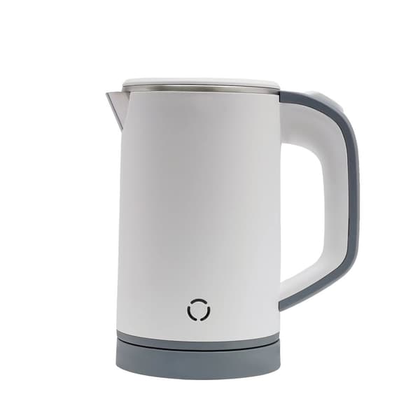 Elkanna, 600W effekt, tillverkad av 304 rostfritt stål,800ml, VIT