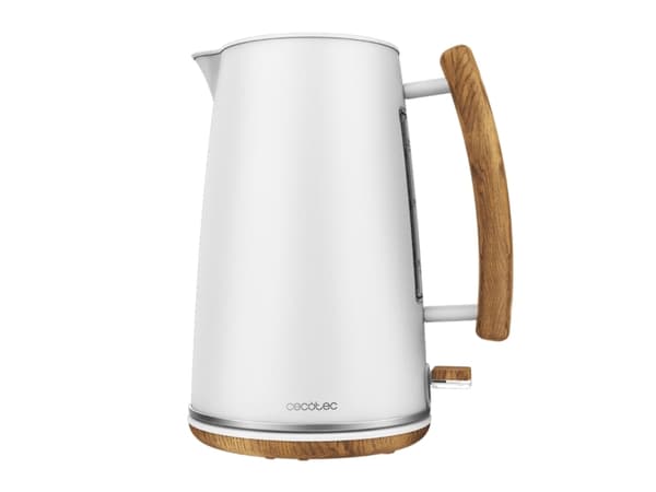 Cecotec 01480, 1,7 l, 3000 W, Brun, Vit, Rostfritt stål, Vattennivå indikator, Överhettningsskydd