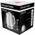 Miniatyrbillede 2 af 4: Elkedel - RUSSELL HOBBS - Hvid struktur - 2400 W - 1,7 L - Hurtigkogende zoner - Energibesparende - LED-belysning