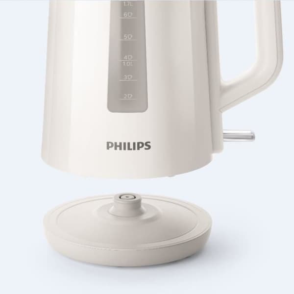 Elkedel - PHILIPS - Daily HD9318/00 - 1,7L - Fjederbelastet låg - Kalkfilter - Hvid