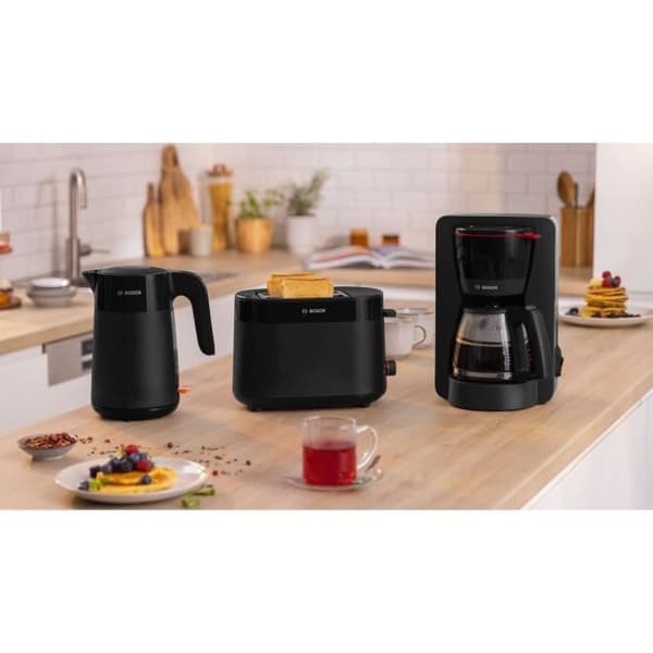 Vedenkeitin - BOSCH - TWK2M163 MyMoment - Mattamusta - kupin ilmaisin - vesitaso näkyy kahvassa