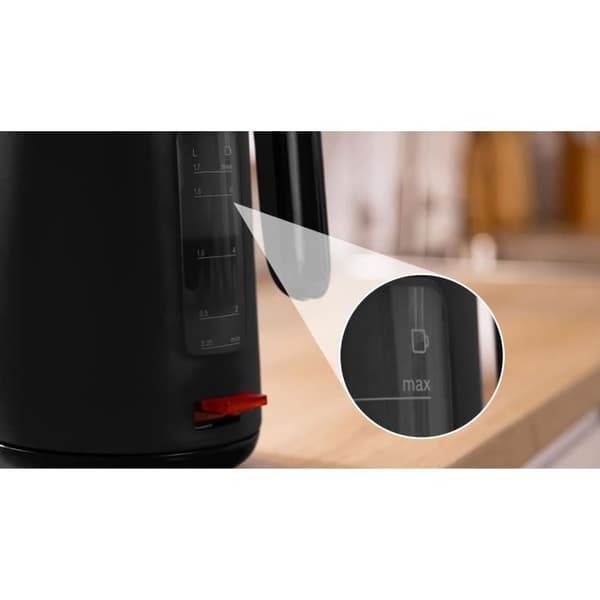 Vedenkeitin - BOSCH - TWK2M163 MyMoment - Mattamusta - kupin ilmaisin - vesitaso näkyy kahvassa