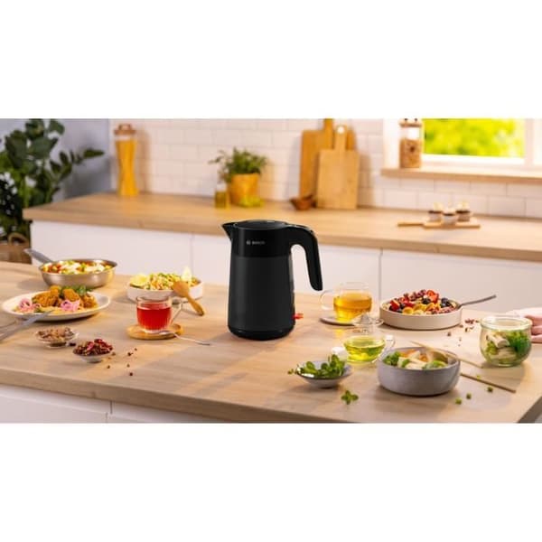 Vedenkeitin - BOSCH - TWK2M163 MyMoment - Mattamusta - kupin ilmaisin - vesitaso näkyy kahvassa