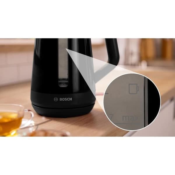 Vattenkokare - BOSCH - TWK1M123 MyMoment - Svart - 1,7L kapacitet - 360° bas - antikalkfilter