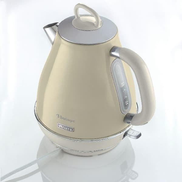 Vintage Vattenkokare 1L Beige - ARIETE - 1630W - Trådlös - Anti-kalksystem