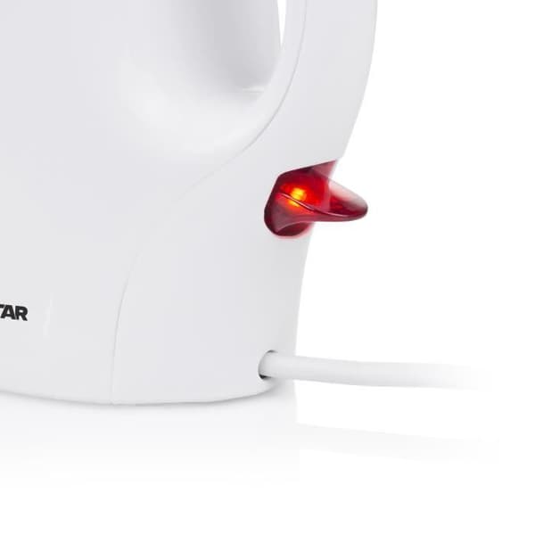 TRISTAR WK3372 Vattenkokare - Vit - Kapacitet 1L - 1100W - Sladdlös gjutning