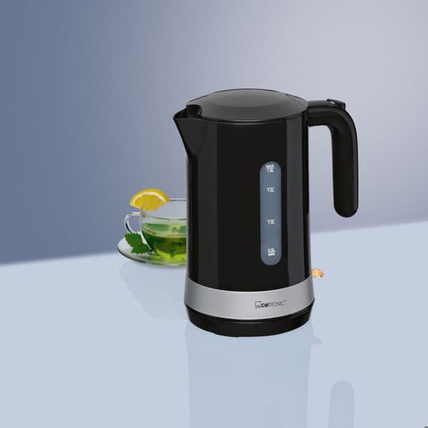 Elektrisk vattenkokare - Clatronic WK 3452 - 1,8L - 2200W - Svart