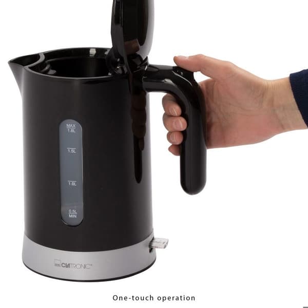 Elektrisk vattenkokare - Clatronic WK 3452 - 1,8L - 2200W - Svart