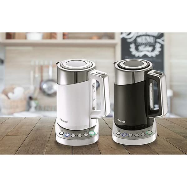 Vattenkokare Concept RK3170 Vit plástico,acero inoxidable 2200 W 1,7 L