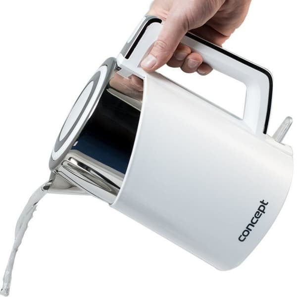 Vattenkokare Concept RK3170 Vit plástico,acero inoxidable 2200 W 1,7 L