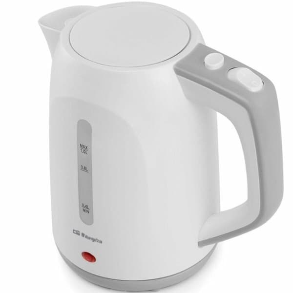 Vattenkokare Orbegozo KT 5011 Vit Plast 1100 W 1 L