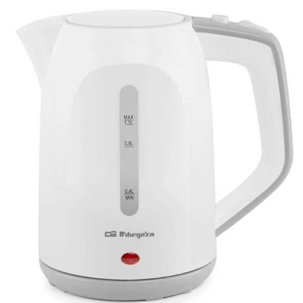 Vattenkokare Orbegozo KT 5011 Vit Plast 1100 W 1 L
