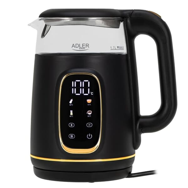 Kedel Adler AD 1305bg Sort Guld 2200 W 1,7 L
