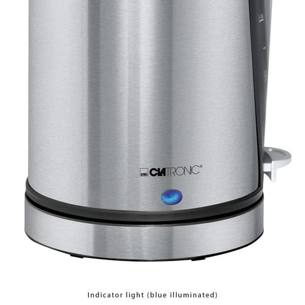 Vattenkokare - CLATRONIC - WKS 3288 - 1,7 liter - Rostfritt stål - 2200 Watt