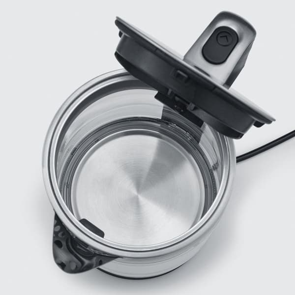 Severin WK 3420 vedenkeitin 1,7 L 2200 W Musta, Ruostumaton teräs, Läpinäkyvä