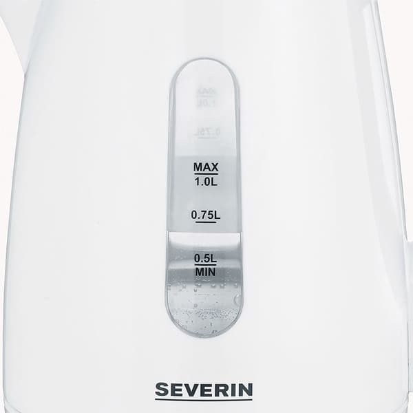 Severin WK 3411 elkedel 1 L 2200 W Hvid
