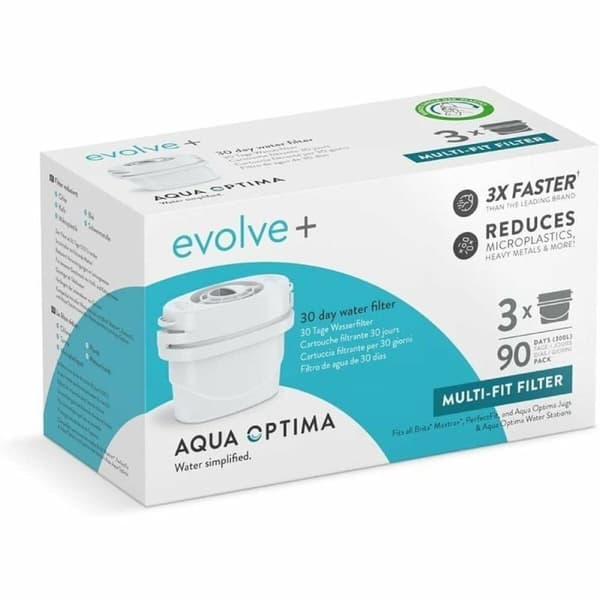 Filter till filtreringskanna Aqua Optima STEPS319 Vit Plast