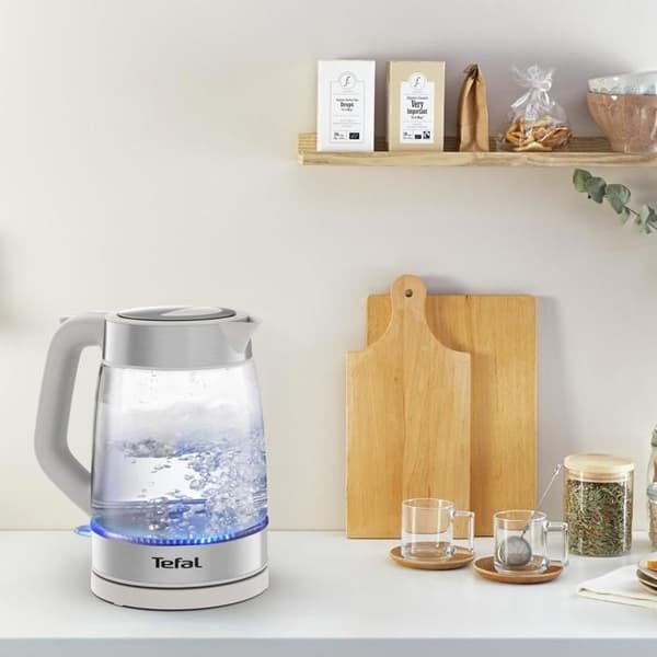 Tefal KI605B30 Teapot i glas grå
