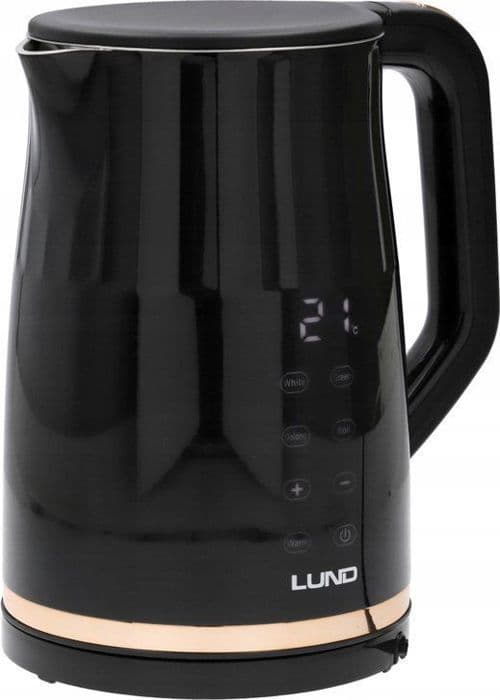 Toya elektrisk vattenkokare - 68218 - VATTENKOKARE LUND 1,7 L TEMP. REG. SVART