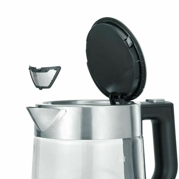 Vattenkokare med LED -ljus Severin WK 3468 Svart Transparent Rostfritt stål 2200 W 1 L