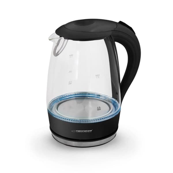 Kedel Esperanza Sort Glas Plastik 2200 W 1,7 L