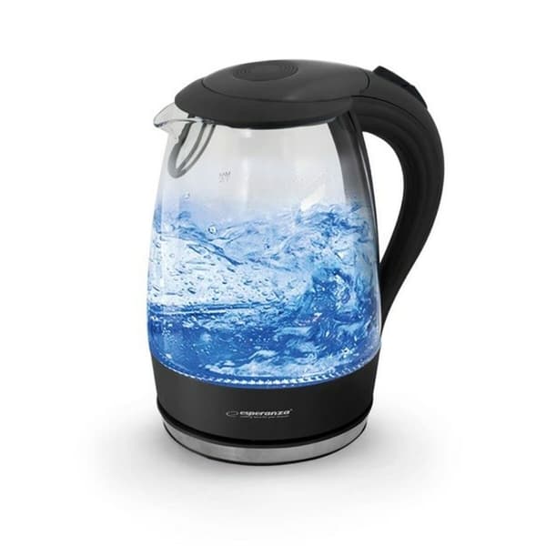 Kedel Esperanza Sort Glas Plastik 2200 W 1,7 L