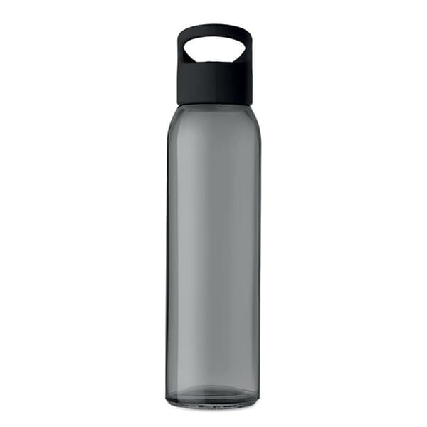 Vattenflaska svart glas 500ml