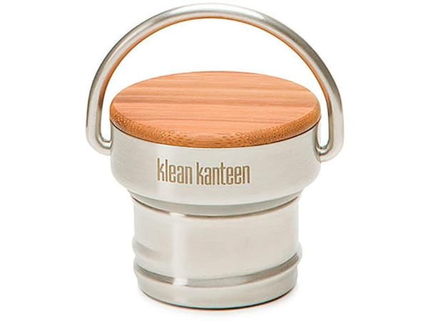 Klean Kanteen stål och bambukork till vattenflaska