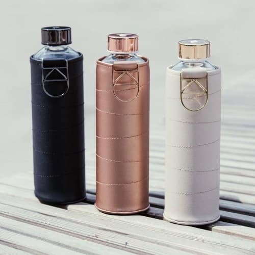 EQUA vattenflaska glas 750ml Mismatch Graphite