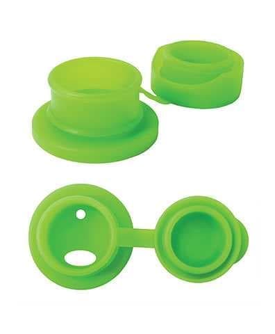 Pura vattenflaska rostfritt stål 850 ml med sportlock och silikonhölje - green