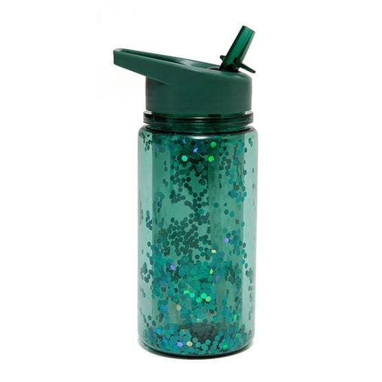 Petit Monkey - Glitterflaska Salie Mossa
