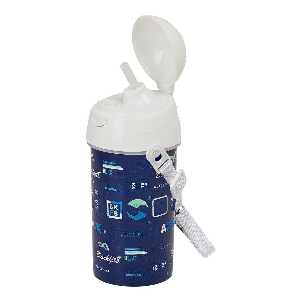 Water bottle BlackFit8 Retro Navy Blue (500 ml)