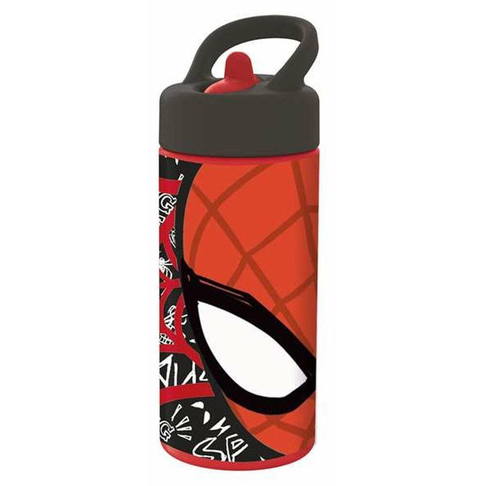 Water bottle Spiderman Great Power Red Blue (410 ml)